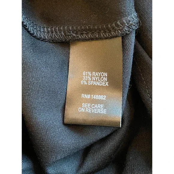 Torrid Black Jumpsuit Stretch Size 4X Minimalist Career Belt Cross Tie Back NWT - Picture 8 of 9